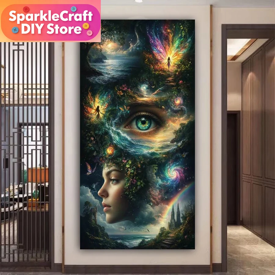 Women Bags Pictures - 1pc frameless Fantasy Woman Scenery Picture