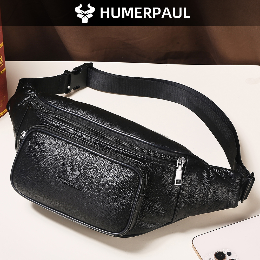 Saddle Bag Leather - HUMERPAUL Men's Waist Fanny Pack Cowhide