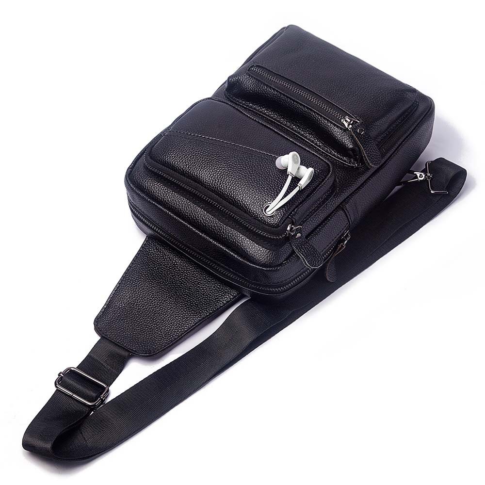 Saddle Bag Leather - Fashion Multifunction Chest Bag For Men