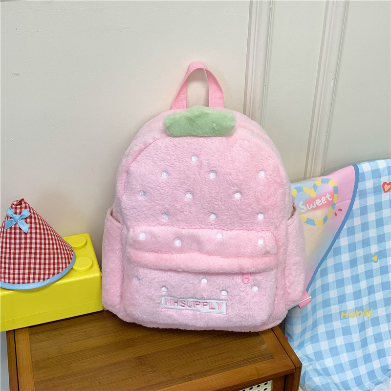 Plush Strawberry Classic Solid - Women Bags For Sale ulasan dan harga
