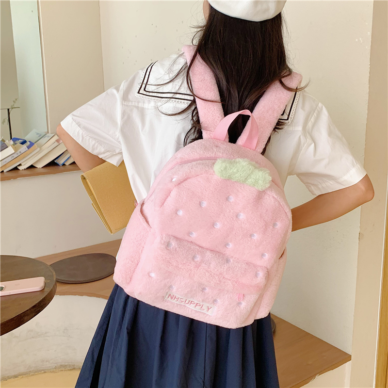 Plush Strawberry Classic Solid - Women Bags For Sale ulasan dan harga