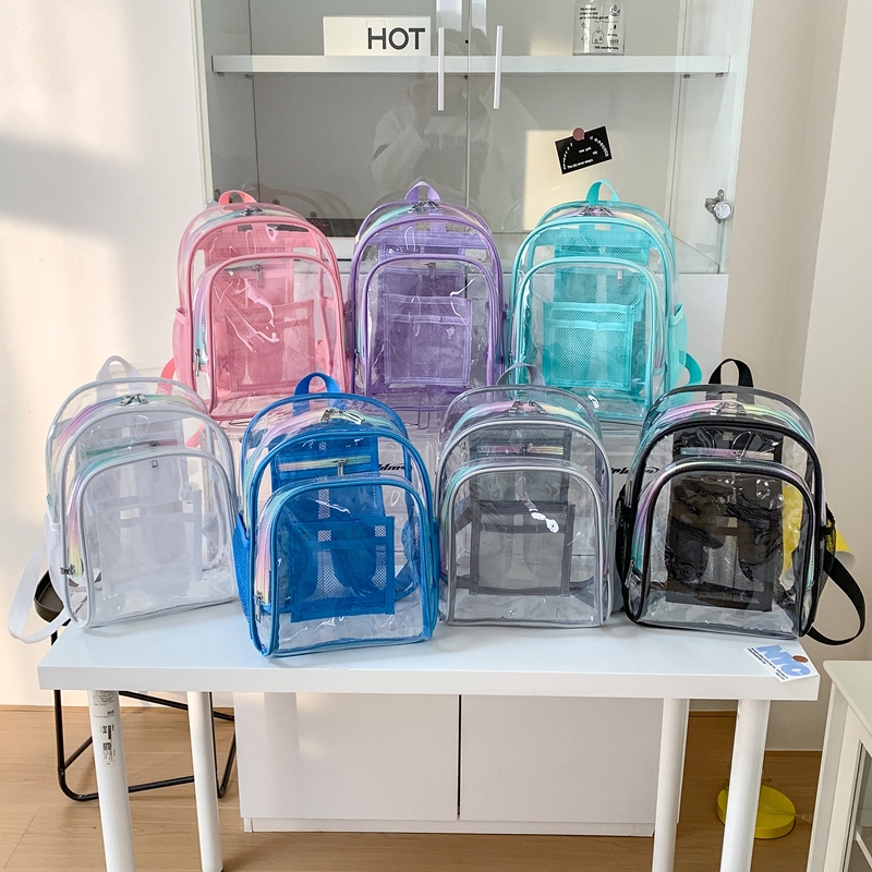 PVC Transparent Zipper Large C - Women Bags For Sale ulasan dan harga