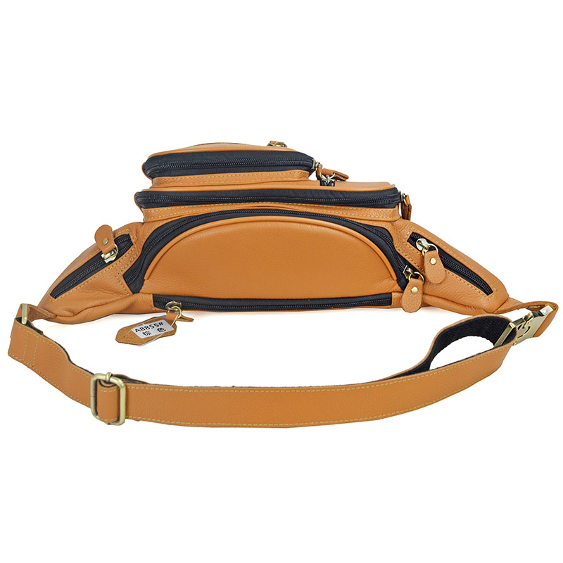Men Genuine Leather Waist Pack - Saddle Bag Leather ulasan dan harga