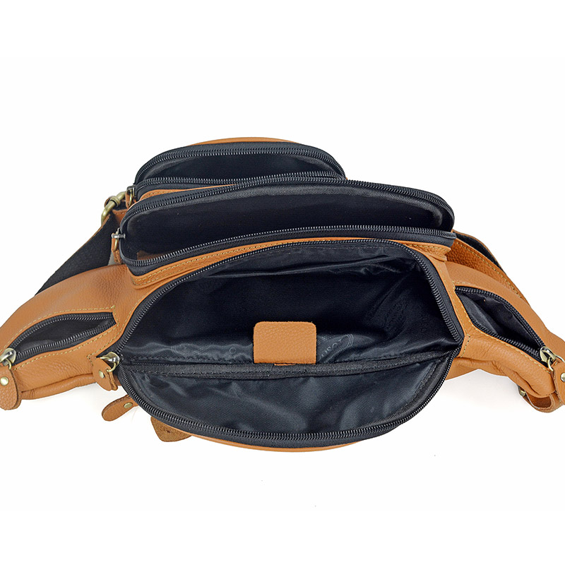 Men Genuine Leather Waist Pack - Saddle Bag Leather ulasan dan harga