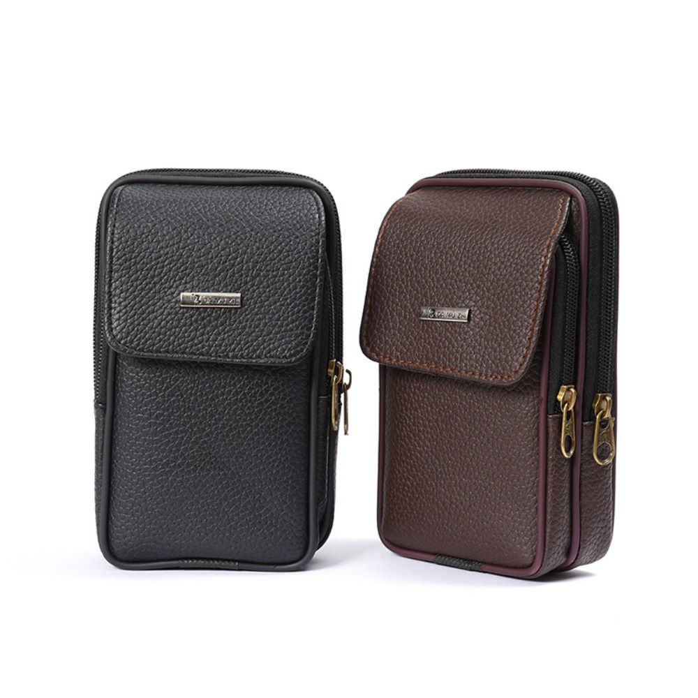 Casual PU Leather Men Waist Ba - Saddle Bag Leather ulasan dan harga