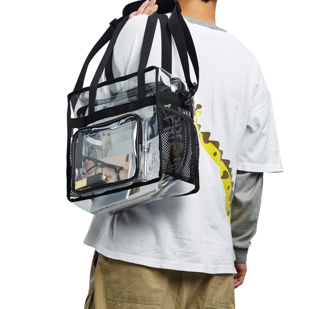 Clear Tote Bag Heavy Duty Plas - Women Bags Work ulasan dan harga