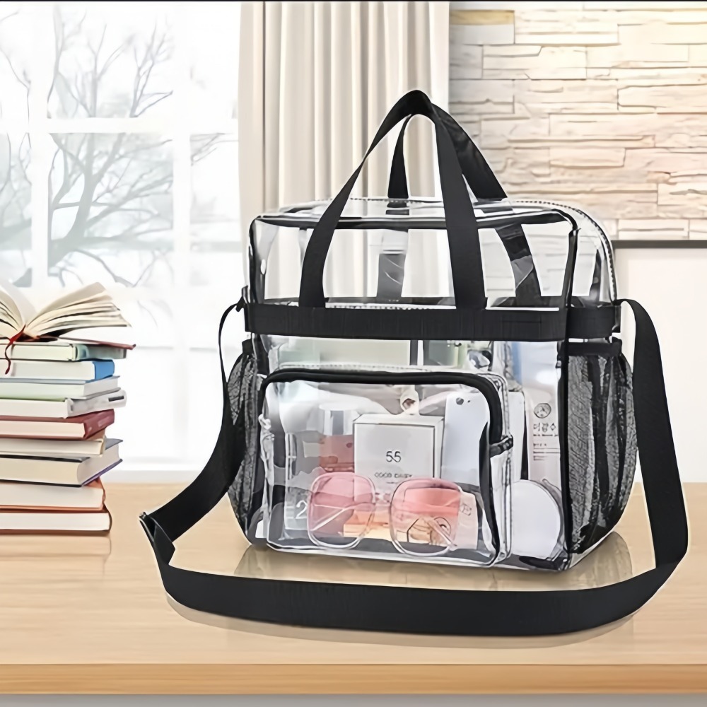 Clear Tote Bag Heavy Duty Plas - Women Bags Work ulasan dan harga