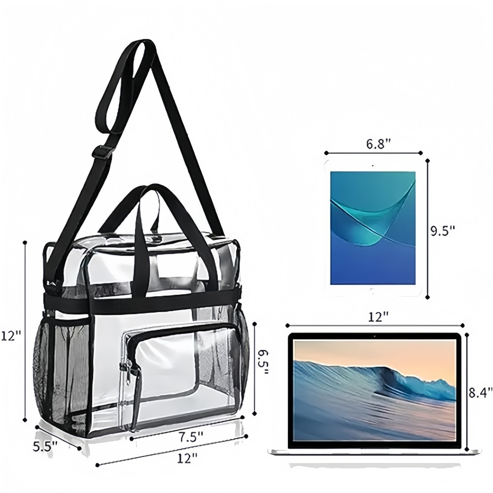 Clear Tote Bag Heavy Duty Plas - Women Bags Work ulasan dan harga