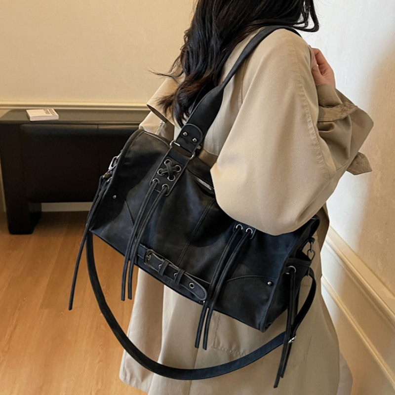 Retro Motorcycle Handbag Women - Women Bags For Airport ulasan dan harga