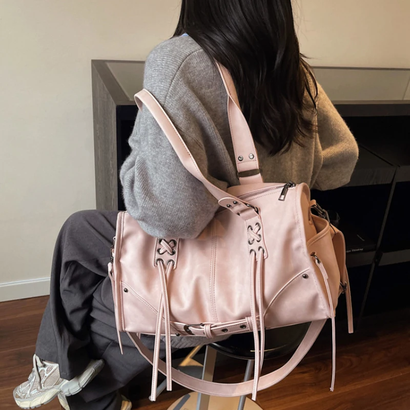 Retro Motorcycle Handbag Women - Women Bags For Airport ulasan dan harga