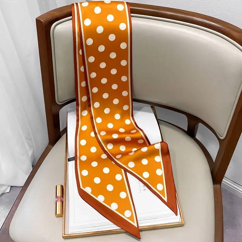 Design Print Skinny Scarf Plai - Women Bags Online ulasan dan harga