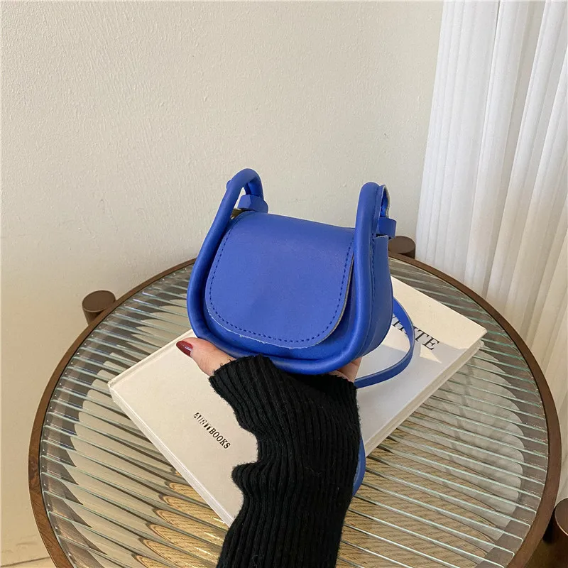 Candy Color Fashion PU Leather - Saddle Bag Leather ulasan dan harga