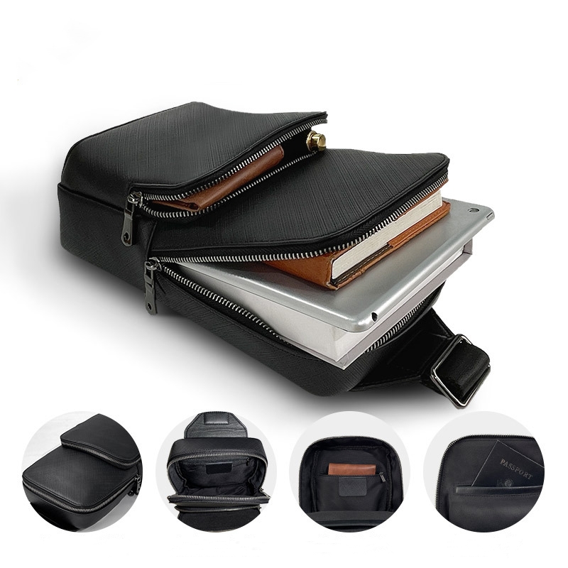 Fashion Design Black Men's Sli - Saddle Bag Leather ulasan dan harga