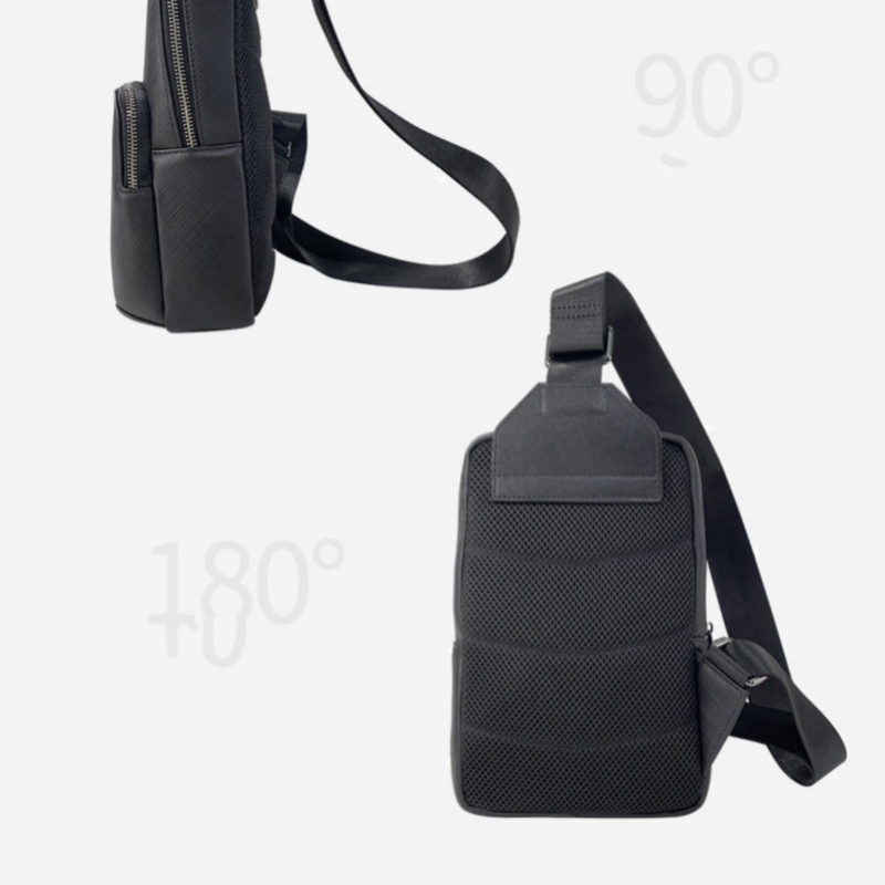 Fashion Design Black Men's Sli - Saddle Bag Leather ulasan dan harga