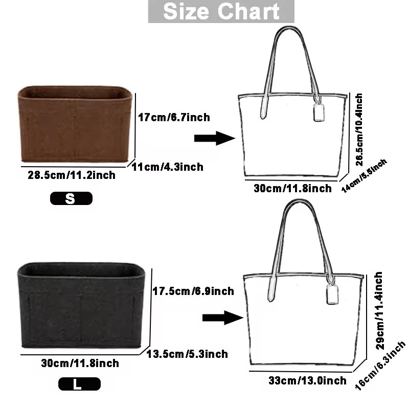 Bag Organizer Felt Liner Pocke - Women Bags Coach ulasan dan harga