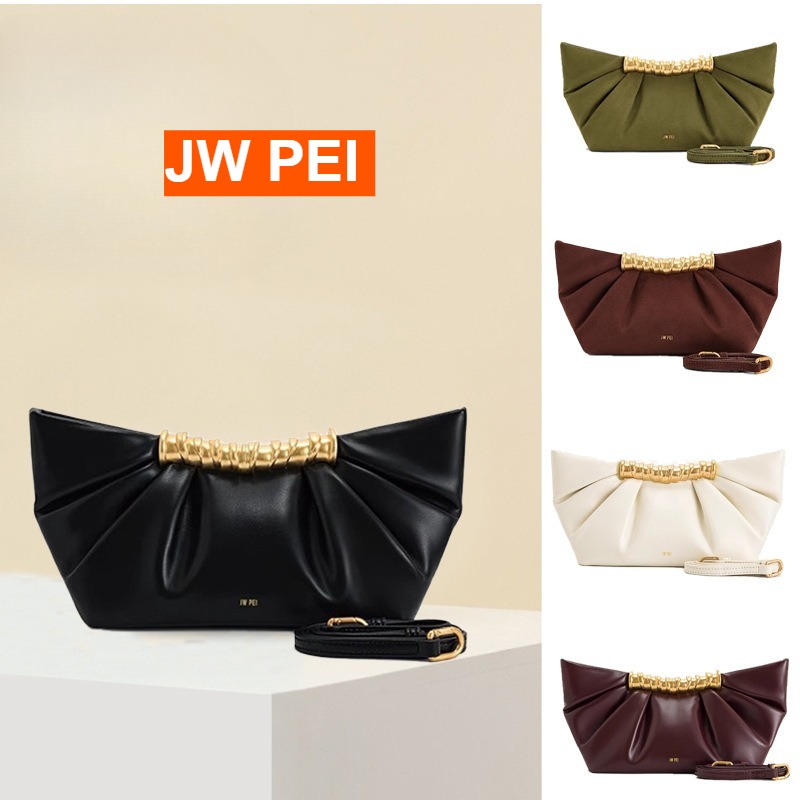 JW PEI Leia Pleated Clutch Met - Women Bags Jw Pei ulasan dan harga