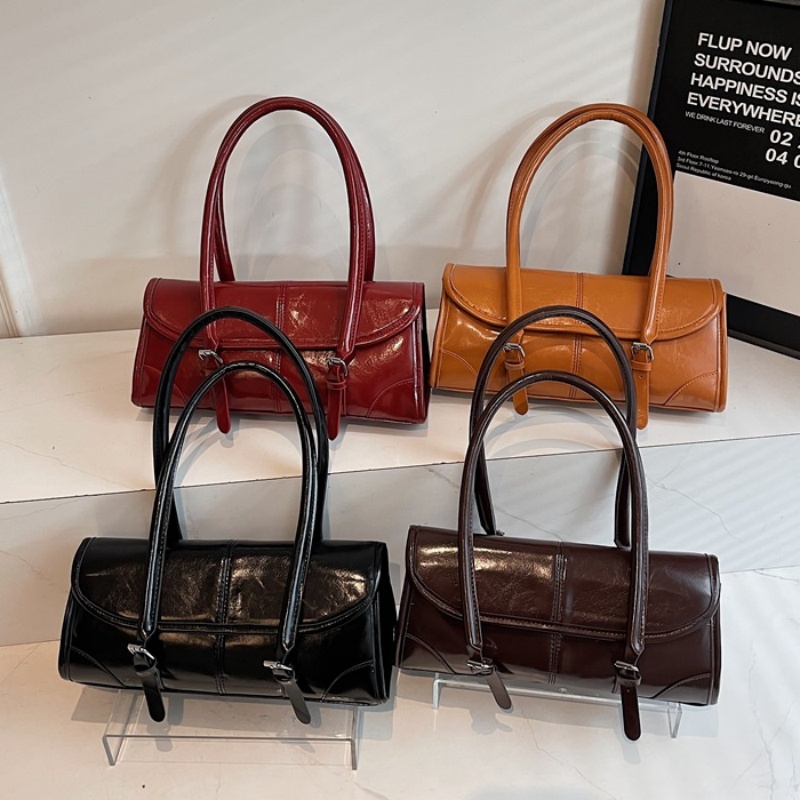 High Quality Burgundy PU Leath - Women Bags For Airport ulasan dan harga