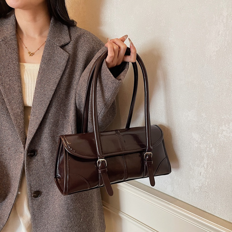 High Quality Burgundy PU Leath - Women Bags For Airport ulasan dan harga