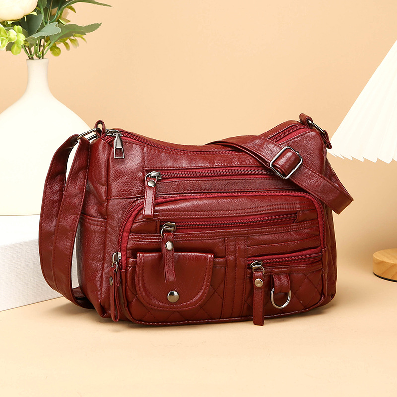 Classic Soft Leather Multi Poc - Women Bags Work ulasan dan harga