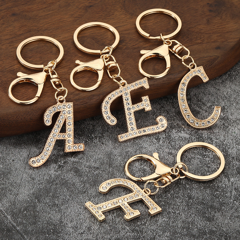 Metal 26 Letter Rhinestone Key - Women Bags Amazon ulasan dan harga