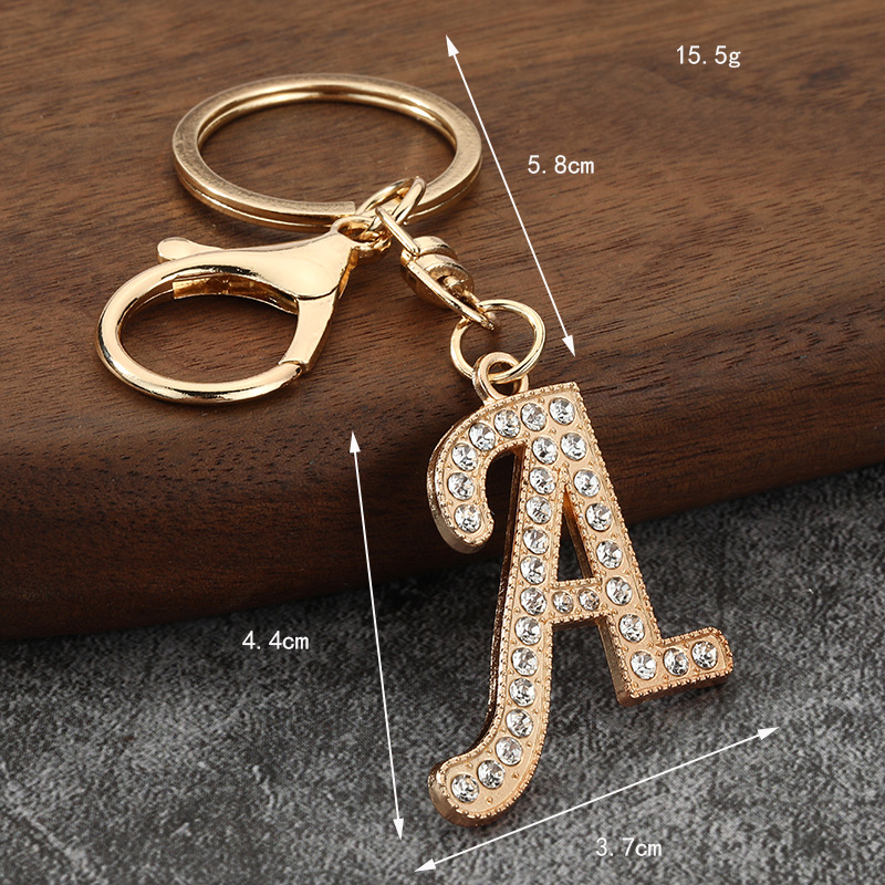 Metal 26 Letter Rhinestone Key - Women Bags Amazon ulasan dan harga