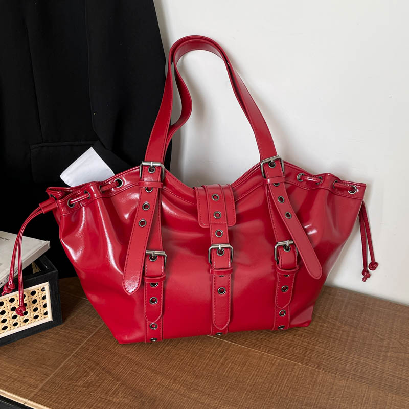 Y2K Gothic Rivet Adjustable St - Women Bags For Sale ulasan dan harga