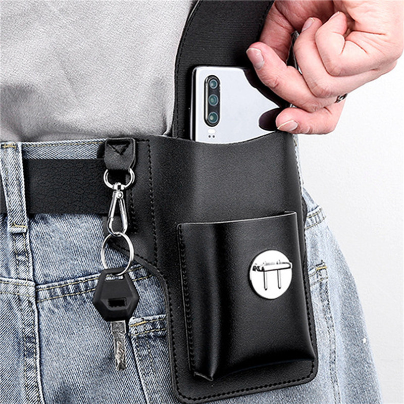 Phone Belt Bag For Men Bags Ce - Saddle Bag Leather ulasan dan harga
