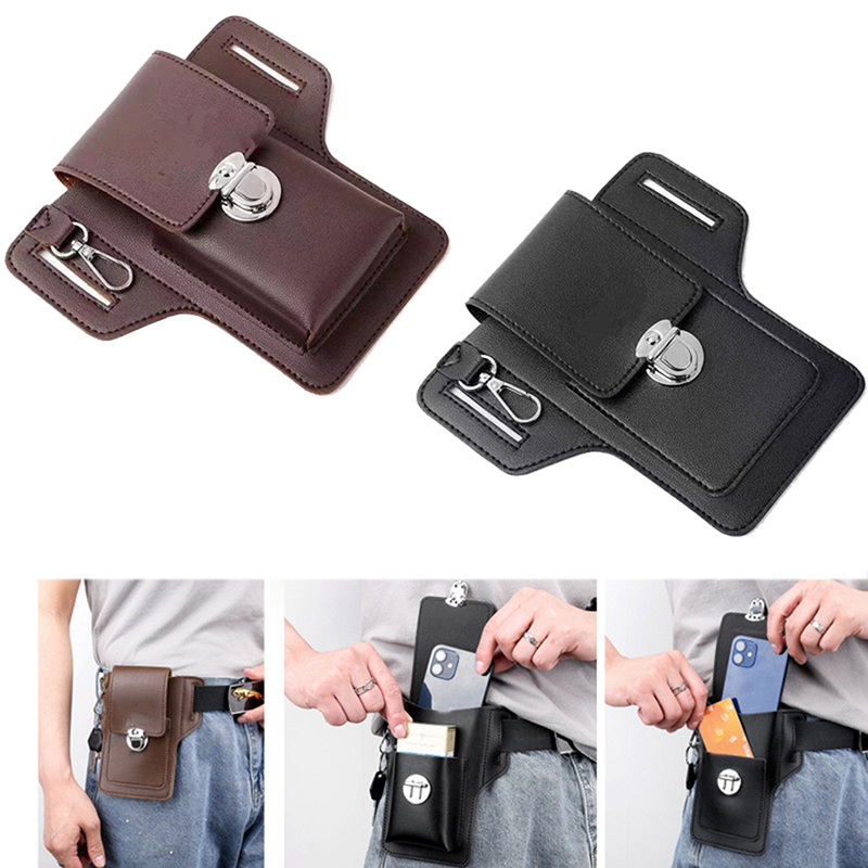 Fashion Men Multi-function PU  - Saddle Bag Leather ulasan dan harga