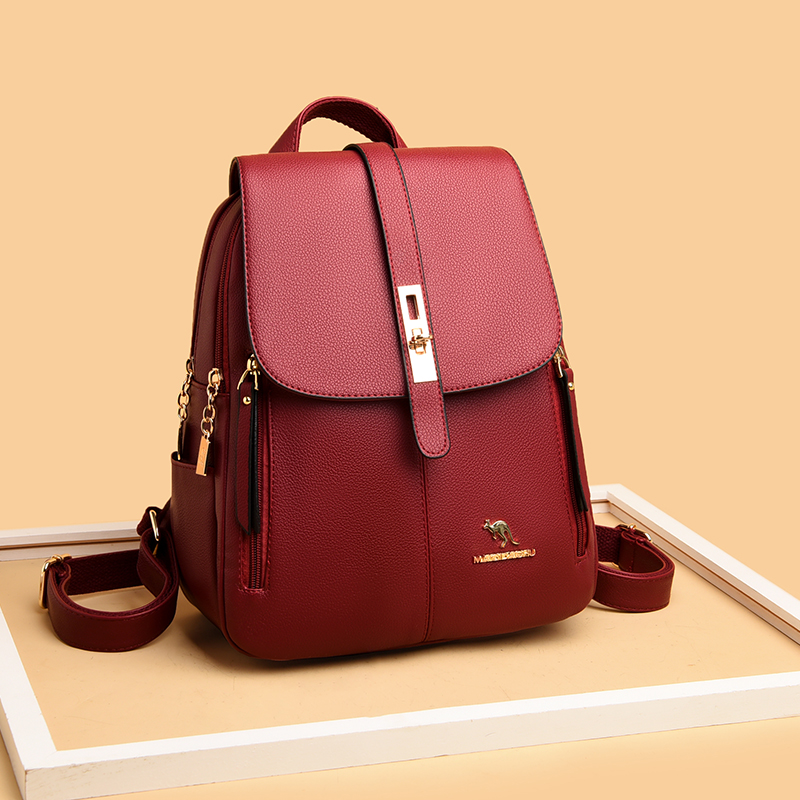 Luxury Women Leather Backpacks - Women Bags Guess ulasan dan harga