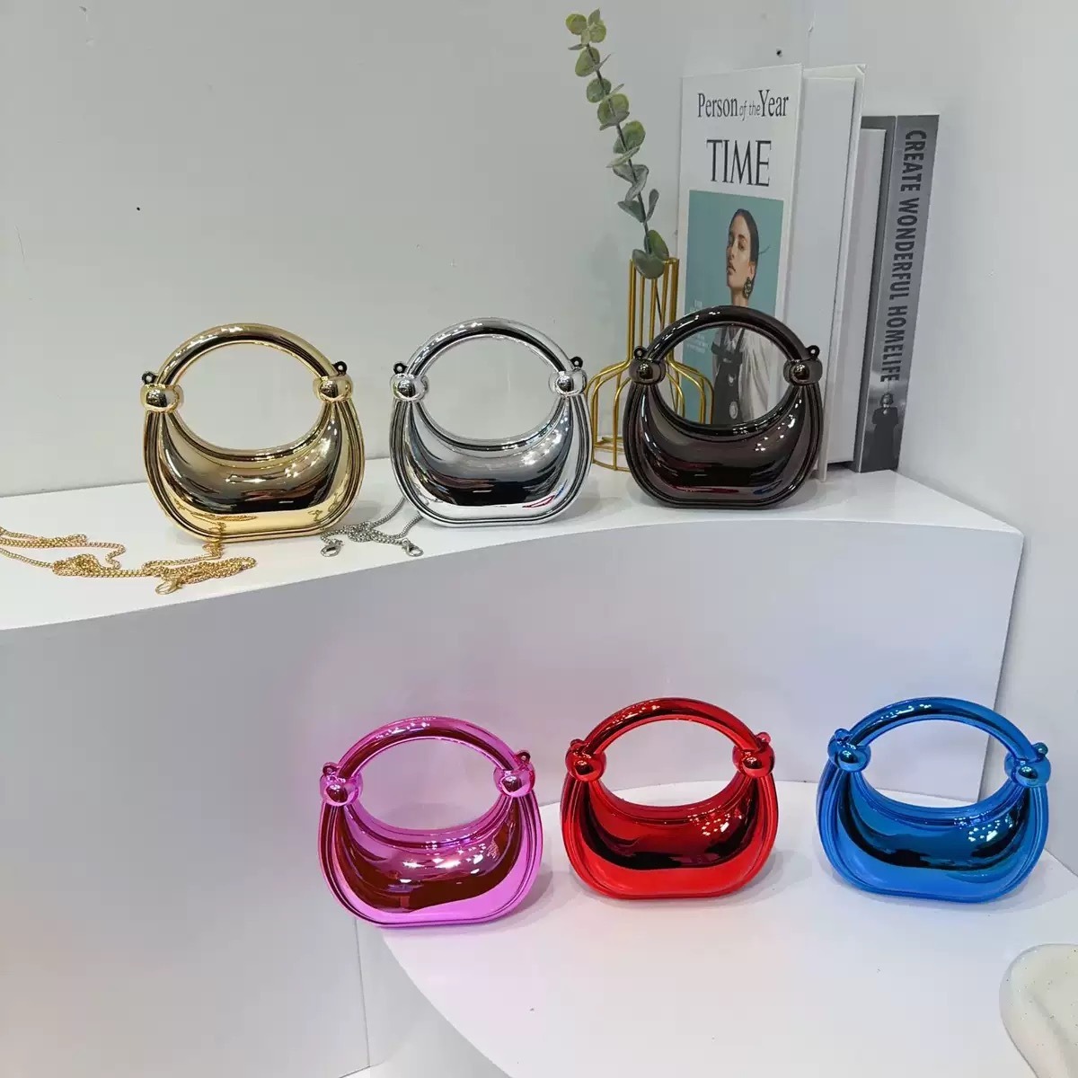 Mini Golden Evening Bag Purses - Women Bags Online ulasan dan harga