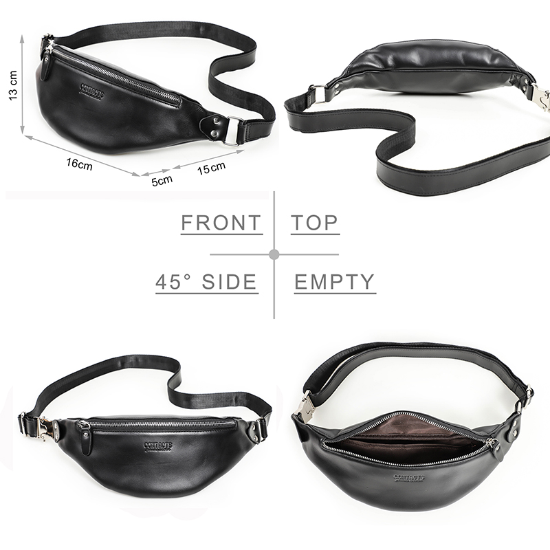 CONTACT'S Men Waist Packs Genu - Saddle Bag Leather ulasan dan harga