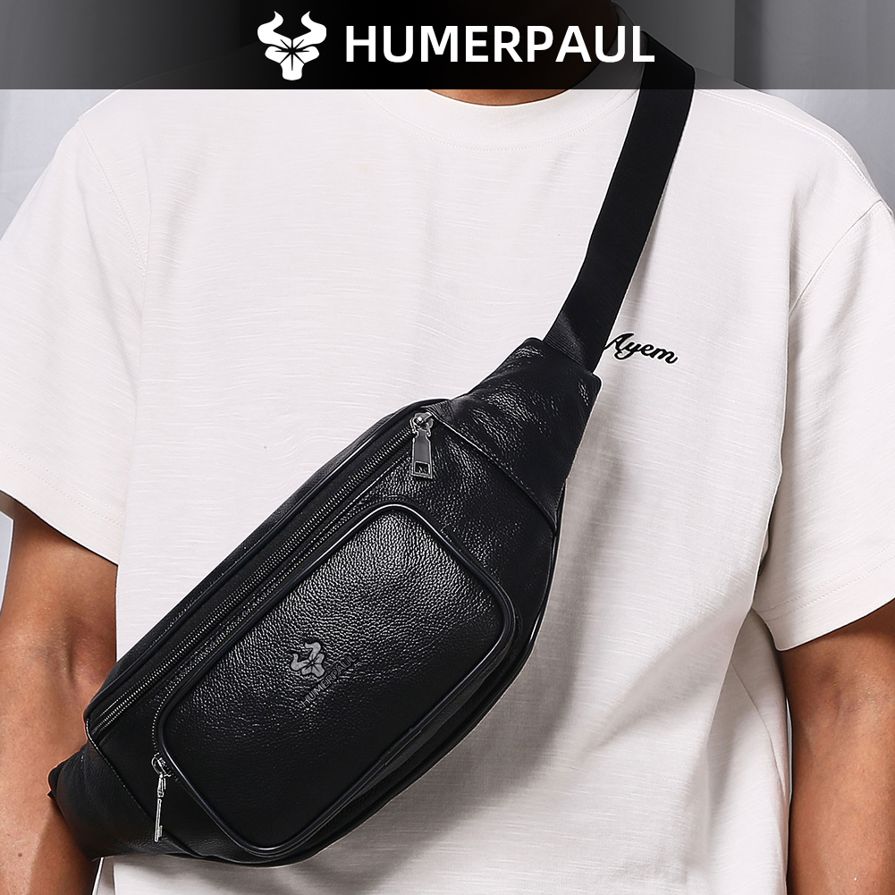 HUMERPAUL Men's Waist Fanny Pa - Saddle Bag Leather ulasan dan harga