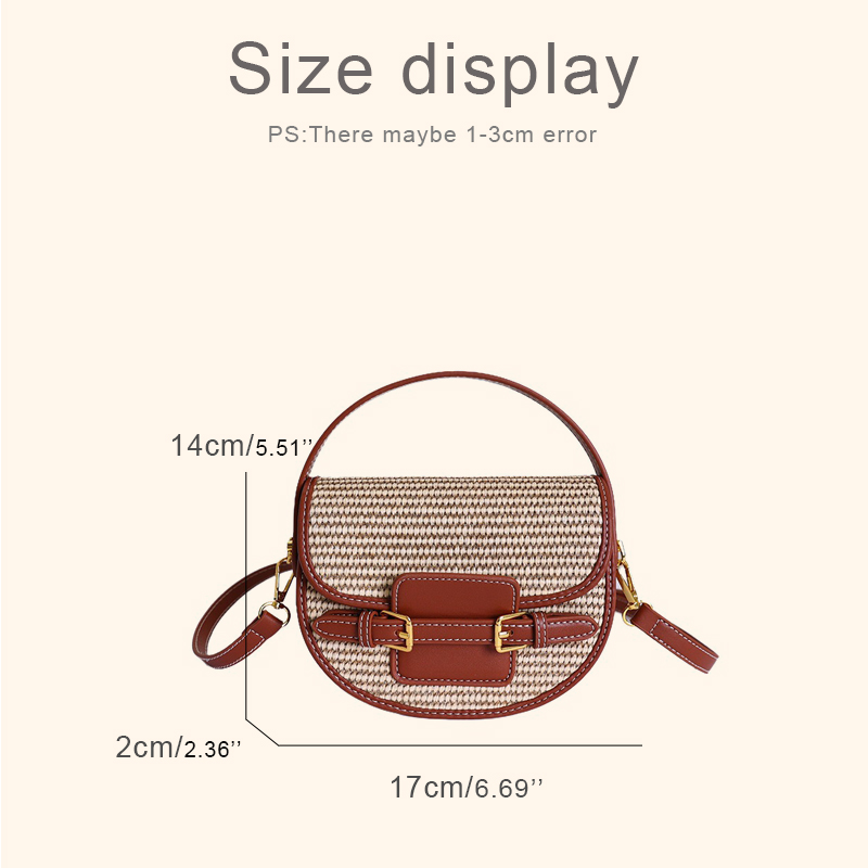 England Style Mini Straw Saddl - Saddle Bag Leather ulasan dan harga