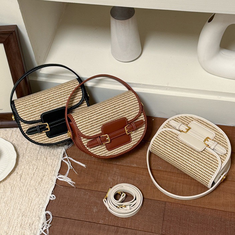 England Style Mini Straw Saddl - Saddle Bag Leather ulasan dan harga
