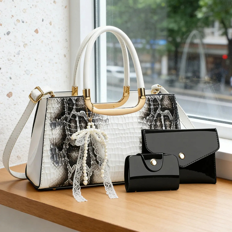 Women's Handbag Set, Crocodile - Women Bags For Party ulasan dan harga