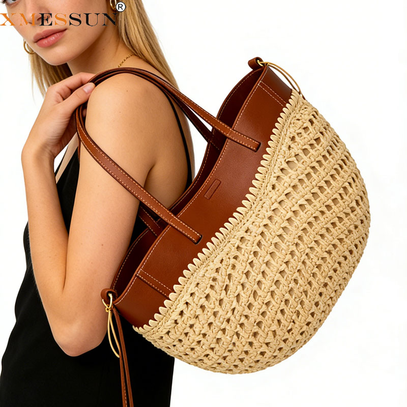 XMESSUN Women New Straw Woven  - Women Bags Jw Pei ulasan dan harga