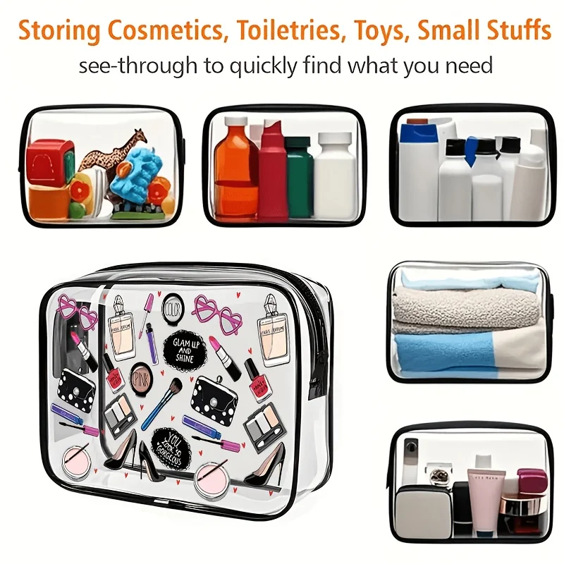 1pc Clear Makeup Bag Transpare - Women Bags For Airport ulasan dan harga